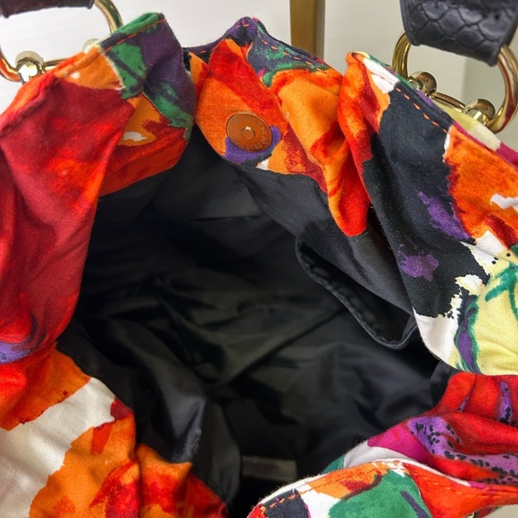 🧡”Wilson’s Leather” NWOT Floral Multicolor Shoulder Bag w/ Multiple Pockets💜 - Picture 9 of 15